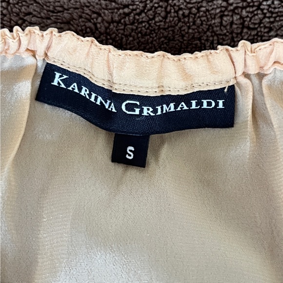 Freeport Beaded Top in Nude Karina Grimaldi sz S - Picture 9 of 14